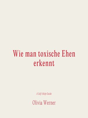 cover image of Wie man toxische Ehen erkennt